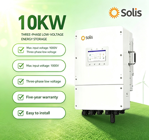 Inversores Solares Híbridos On/Off Grid <span class=keywords><strong>Solis</strong></span> <span class=keywords><strong>3kW</strong></span> 5kW 6kW 8kW 10kW 12kW, <span class=keywords><strong>Inversor</strong></span> de CA con Conexión de Batería de 48V CC - Product Image 1