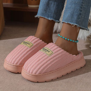 Nouveaux produits en gros : Chaussons d'intérieur à semelle EVA avec doublure en peluche, quantité minimale de commande - Product Image 6