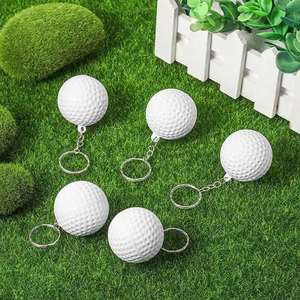 Porte-clés anti-stress en forme de balle de golf avec logo personnalisé, cadeau promotionnel en gros pour événements d'entreprise - Product Image 5