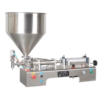 Machine de remplissage horizontale pneumatique entièrement automatique pour pâtes et liquides (sauces, miel, sauce soja, vinaigre) et emballage en sachets