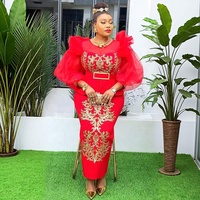 Robe de soirée grande taille pour femmes, vêtements africains de luxe en sequins Ankara, robe longue légère pour mariage et fête d'été