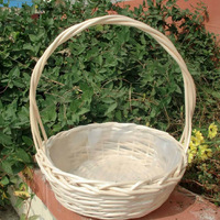 Panier en osier tressé à la main sur mesure, directement de l'usine, panier à fleurs, panier à fruits, panier de pique-nique portable, panier de rangement