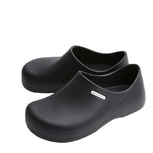 Sepatu Kerja Anti Air Anti Minyak Chef Master Cook Restoran Medis Anti Selip EVA Steel Toe Safety Kitchen Clogs EVA - Product Image 4