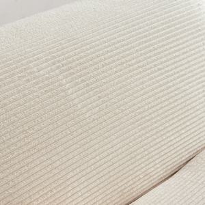 Cómodo Sofá Cama Modular de Dos Plazas, Moderno, Cuadrado, Tapizado en Pana Comprimida, Color Beige, para Sala de Estar - Product Image 6