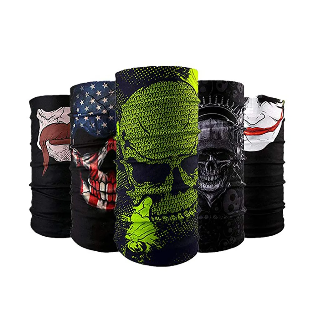 Nek Gaiter Met Print Logo Custom Design Gedrukt Logo Naadloze Buis Buisvormige Sjaal Gezicht Cover Bandana