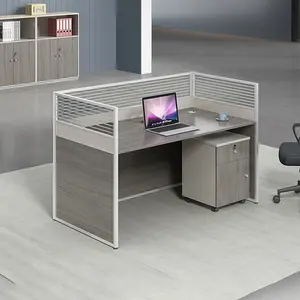 โต๊ะทำงาน,โต๊ะเฟอร์นิเจอร์สำนักงานไม้คลาสสิกโต๊ะทำงานสำนักงาน2คนทำงานแบบแยกส่วน