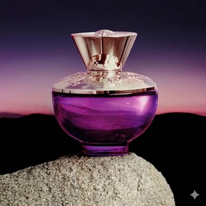 Flacon de parfum en verre dégradé violet de luxe, parfum inspiré longue durée pour femmes, marque privée, fragrance fruitée florale 100ml - Product Image 5