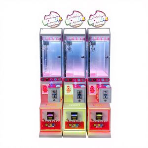 Mini machine à griffes verticale commerciale en métal haut de gamme pour enfants, à monnayeur et code QR, pour mini porte-clés - Product Image 1