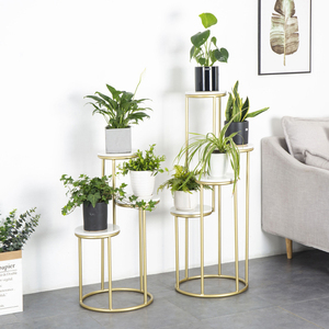<span class=keywords><strong>Flores</strong></span> de mesa y soporte de decoración para boda, estante de exhibición dorado, venta al por mayor - Product Image 2