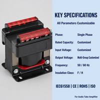Transformateur de commande monophasé, structure durable pour circuit de commande industriel