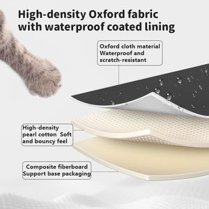 Taşınabilir Nefes Alabilen Kanvas Evcil Hayvan Taşıma Çantası Ayarlanabilir Ön Çapraz Askılı Kedi Köpek Taşıyıcısı Güvenli İpli Kapatma - Product Image 3