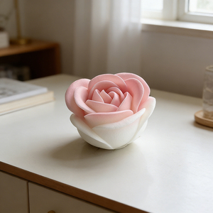 Molde de silicona para portavelas de tulipán, kit de manualidades de yeso para difusor de aromaterapia con aroma a tulipán, molde para hacer regalos florales - Product Image 5