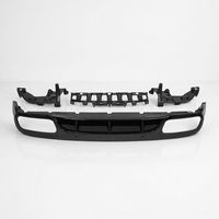 Diffuseur de pare-chocs arrière noir style C63 Coupe Edition, kit carrosserie durable pour Mercedes Benz C205 AMG Coupé 2015-2021