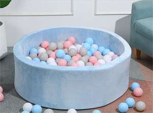 Jouet Sensoriel d'Intérieur en Éponge Ronde pour Enfants et Bébés, Ensemble de Jeu Doux Personnalisé pour Tout-Petits, <span class=keywords><strong>Piscine</strong></span> à Balles Rose - Product Image 5