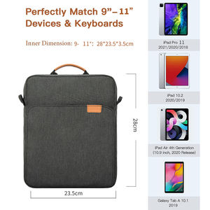 Sac à bandoulière pour <span class=keywords><strong>tablette</strong></span>, sacoche de rangement pour <span class=keywords><strong>Samsung</strong></span> <span class=keywords><strong>Galaxy</strong></span> Tab S6 Lite <span class=keywords><strong>Galaxy</strong></span> Tab S7 IPad Pro 11/iPad 9.7 9-11 pouces - Product Image 3