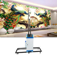 Codemarkpack 3000mm Altura Publicidad 3D Impresora vertical Máquina de impresora de pared para paredes/Acrílico/PVC