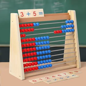 Ábaco de Madera Montessori Sky Baby para Niños Pequeños, Juguete de Aprendizaje de Matemáticas, Soporte Multifuncional para Cálculo Numérico - Product Image 2