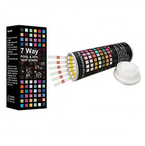 Tiras de teste de piscina com 7 parâmetros, para piscina e spa tiras de teste de água - Product Image 1
