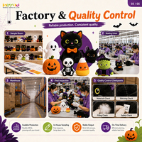 Nuove Bambole di Peluche di Halloween per Parchi a Tema e Negozi Pop-Up, Basso MOQ, Controllo Qualità di Fabbrica, Spedizione Globale