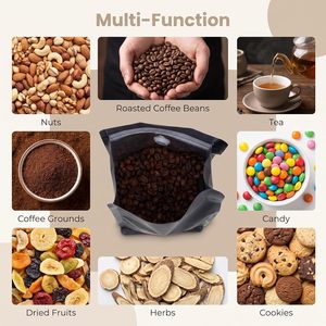 VANTUR Bolsas de Café de 12oz 250g 500g 1kg, Reutilizables, Reciclables, Impresión Personalizada, para Café Molido y Alimentos - Product Image 5
