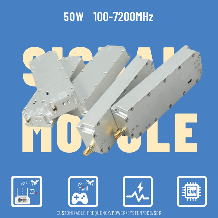 50W GaN RF Anti-UAV Module System Drone Defence Power Amplifier for FPV ...