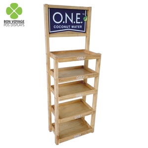 Wholesale <strong>Display</strong> <strong>Rack</strong> Good Quality Eco-Friendly for Modern Freestanding Wooden <strong>Beer</strong> <strong>Display</strong> <strong>Rack</strong> - Product Image 3