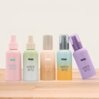 Vente en gros de flacons pulvérisateurs pour le visage en plastique PET vides, personnalisés, avec pompe à brume fine, avec lotion, 30 ml, 60 ml, 100 ml, 150 ml, pour l'emballage cosmétique