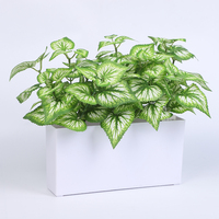 Fondo de Pared Artificial con Plantas, Decoración Navideña de Plástico, Bonsái Moderno en Maceta, Ecológico y de Alta Simulación