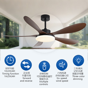 <b>Ceiling</b> <b>Fan</b> Light With Led 2026 New Style Elegant Dining Room Flush Mount Fixed Blade <b>Fan</b> Light For Living Room - Product Image 5