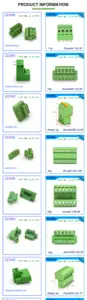 녹색 PCB 터미널 블록 장착 구성 요소 인쇄 회로 기판 PC Din 레일 나사 커넥터 PCB 터미널 블록 제조