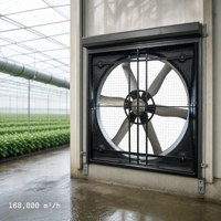 Ventilateur d'extraction en PRV résistant à la corrosion avec 6 pales en alliage et moteur BLDC pour bâtiments d'élevage