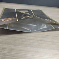 Pochette à poignée en PET/PE conforme aux normes FDA/LFGB, emballage alimentaire personnalisé imprimé pour chewing-gum, sushi, truffe noire