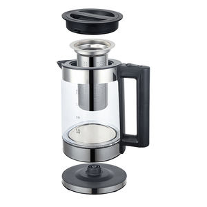 Nuovi Arrivi: <span class=keywords><strong>Bollitore</strong></span> <span class=keywords><strong>Elettrico</strong></span> in Vetro Nero da 2L, 1500W, 220V <span class=keywords><strong>con</strong></span> <span class=keywords><strong>Infusore</strong></span> per Tè - Product Image 3