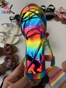 Cheap Children's Sandals <b>Summer</b> Fashion Breathable Slip <b>Slippers</b> Outdoor Beach Shoes Cotton Lining Mixed Design Wholesale - Product Image 3