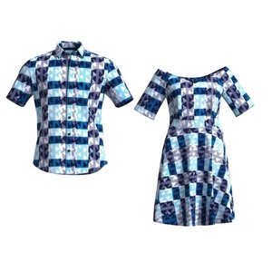 Conjunto de Ropa Africana <span class=keywords><strong>para</strong></span> Parejas, Talla Grande, Estampado de Cera, Dashiki con Hombros Descubiertos, Batik Afrocentrico, Trajes a Juego, Regalo de San Valentín WYQ1101 - Product Image 2