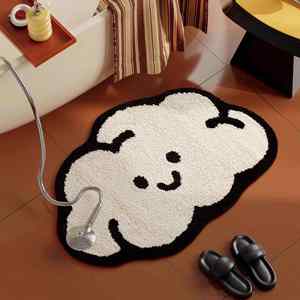Custom New Modern Cartoon Printed Home & Hotel Use Bathroom Floor <b>Mat</b> Non-slip Absorbent Quick Dry Bath Accessory - Product Image 1