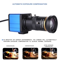 1080P 5-50mm manuel odaklama kamera bilgisayar kamera kamerası 10X Zoom gözetim kamera mikrofon ile USB fişi & Çalıştır