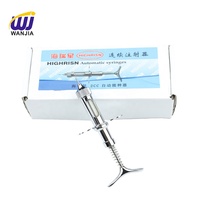 Seringue vétérinaire double aiguille WANJIA pour la vaccination continue contre la variole aviaire, pour poussins, canards, oies, bovins, volailles, en ABS et acier inoxydable, 2 ml