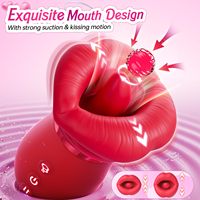 AIERSHA 360-Grad-Rotations-Leckzunge Klitoris-Saugmund Vibrator Weibliches Paar-Sexspielzeug