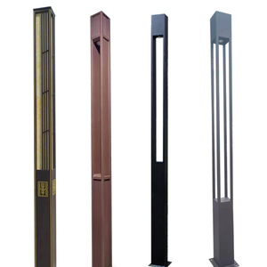Lampadaire LED d'extérieur pour jardin, corps en fer, IP66, 2700K, blanc chaud doux, alimentation CA, contrôle par détecteur de mouvement, CRI80, angle de faisceau 144° - Product Image 3