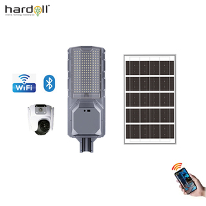 All-in-one 200W güneş enerjili lamba güvenlik kamerası 4G Wifi 4MP açık kablosuz güneş izleme sokak ışıkları
