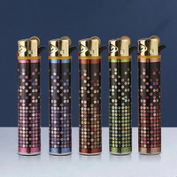 Briquet à roue électrique mince électroplaqué en gros, gravure laser personnalisée, flamme douce rechargeable, cadeau portable, livraison légale DG aux États-Unis