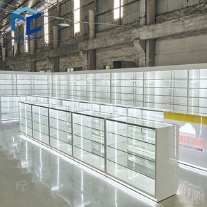 بيع بالجملة أثاث متجر دخان حديث من الزجاج المقسى دخان متجر عرض السجائر مع إضاءة ليد - Product Image 1