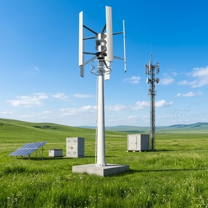 Système éolien vertical 50 kW triphasé 400 V CE RoHS à faible bruit (52 dB) pour usage commercial - Product Image 1