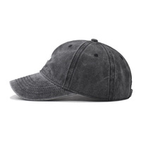Gorra de Béisbol de 6 Paneles de Algodón Lavado con Bordado de Astronauta, Fábrica con Certificación BSCI para Venta al Por Mayor, Estilo Vintage, MOQ Bajo, Precio Económico