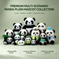 Peluche Panda Durable et Hypoallergénique, Matériaux Non Toxiques, Jouet pour Enfants, Cadeau de Fêtes, Prix pour Machine à Pinces, Vente en Gros
