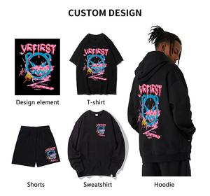 Boxy Dtg Puff Print 100% algodón Diseño gráfico de alta calidad Personalizado de gran tamaño en blanco Hombres Camisetas lisas de lujo Camiseta de peso pesado - Product Image 4