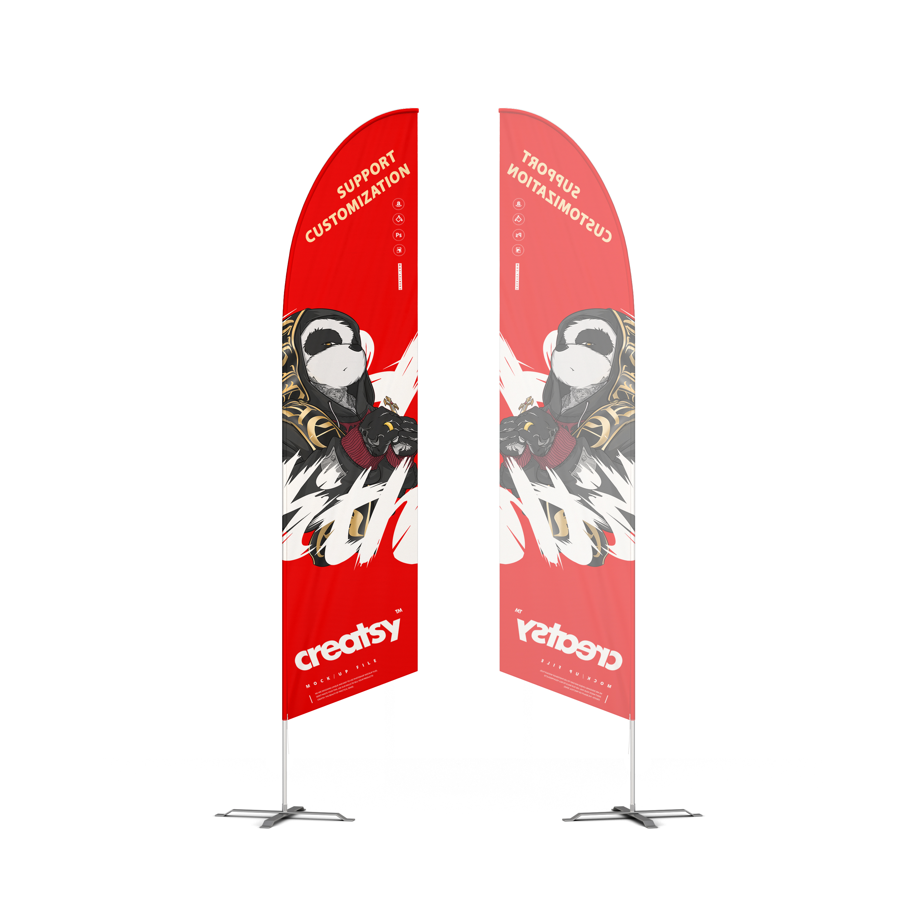 Forma de pluma  Un solo lado