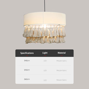 Lámparas Colgantes Wabi Sabi, Diseño Artístico, Lámpara de Techo para Sala de Estar, Comedor, Dormitorio, Sala de Té Zen, Lámpara Colgante Vintage de Cuerda de Cáñamo - Product Image 6