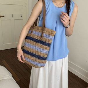 New Arrival Summer Colorful <b>Straw</b> <b>Bags</b> Outdoor Travel Beach <b>Bag</b> Large Capacity <b>Straw</b> <b>Tote</b> <b>Bag</b> - Product Image 6